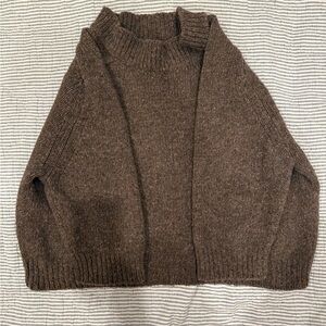 Babaa Earthy Brown Knit Sweater
